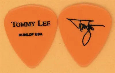 Motley Crue Tommy Lee 2002 Tour Dunlop Color Series Orange Guitar Pick • $9.99