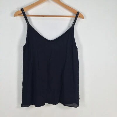 $17.95 • Buy Massimo Dutti Womens Cami Tank Top Size M Viscose Sleeveless V-neck Solid 027538