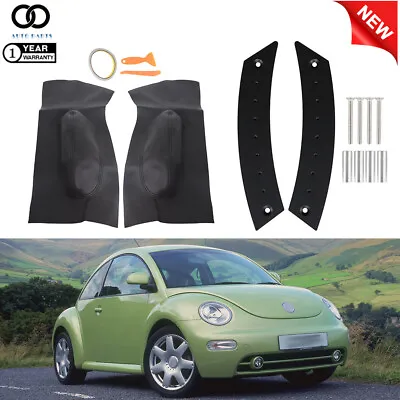 For Volkswagen Beetle 1998-2010 Interior Door Handle Panel＆Insert Cards Leather • $35.46