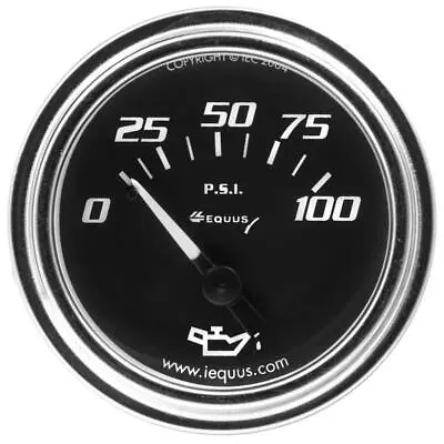 $16.68 • Buy Equus Engine Oil Pressure Gauge 7234; 7000 Series 0-100 Psi 2  Mechanical