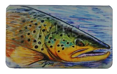 New Montana Fly Company Mfc Flyweight Foam Fly Box In Hallock's Brown Trout • $26