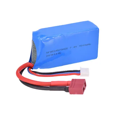 RC Car 7.4V 1500mAh Battery Lipo Battery For WLtoys A959-b/A969-b/A979-b/K929-B • £13.08