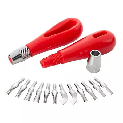 Linoleum Cutter Set 2 Sets Craft Lino Cutters With 6 Assorted Blades For L S7R6 • £9.77