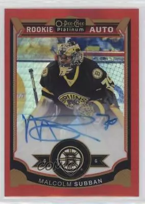 2015-16 O-Pee-Chee Platinum Red Prism /75 Malcolm Subban #161 Rookie Auto RC • $14.34