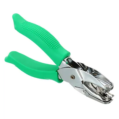 1/4  Single Hole Punch Handheld Hole Puncher With Soft Grip Star Shape Green • $13.02