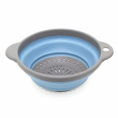 Silicone Strainer Collapsible Colander |Kitchen Folding Pasta Drainer Colander • £8.99