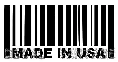 Made In USA Barcode Vinyl Sticker Decal America States - Choose Size & Color • $2.51