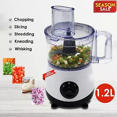 1.2L Food Processor 5 Cups Mini Food Chopper Vegetable Slicer Shredder Whisk • $77.55