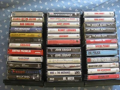 High Quality Cassettes. Pick From Pop/rock Cassettes From The 70's 80s & 90's. • $2.99