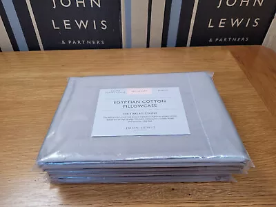 John Lewis 400 TC Soft & Silky  Egyptian Cotton Square Oxford Pillowcase Grey • £17.99