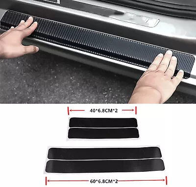 5D Carbon Fiber Sticker For Chevrolet Car Door Sill Scuff Plate Protector • $22.99