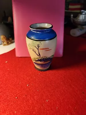 Vintage MADE IN JAPAN Miniature Vase  3  Hand-painted Marked • $5.99