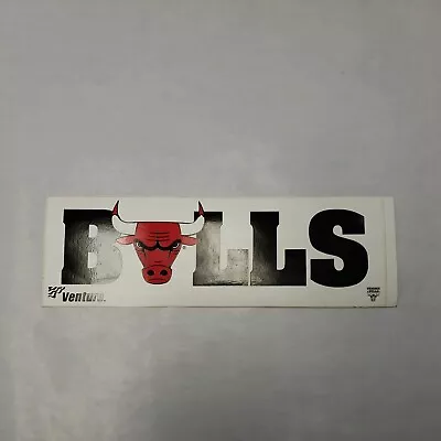 Vintage Venture NBA Chicago Bulls Logo Bumper Sticker 1990s Multi-colored 9 X3  • $6.99