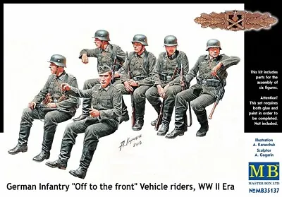 MAS35137 - Masterbox 1:35 - German Infantry Off To The Front Veh • £15.99