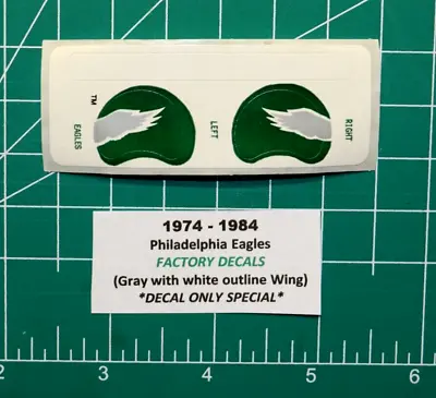 1974-1984 Philly Eagles FACTORY DIECUT Football Gumball Helmets *DECALS ONLY* • $2.50