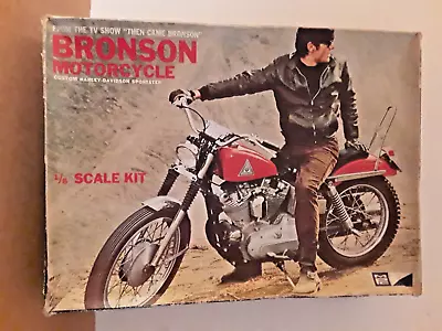 Then Came Bronson Harley Sportster Motorcycle 1/8 MPC Kit From 1969 TV Show #413 • $99.95