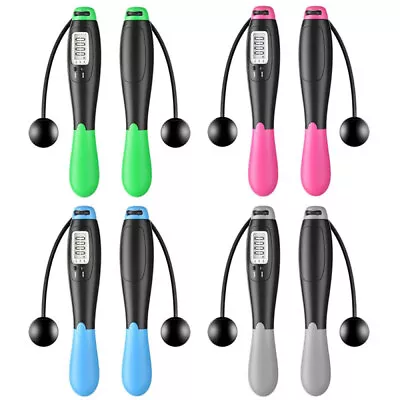 Digital Wireless Cordless Skipping Jump Rope Fitness With Calorie Counter AU • $14.53