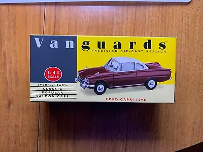 Vanguards Corgi 1:43 Ford Capri 109E Maroon & White VA34002 • £16.50