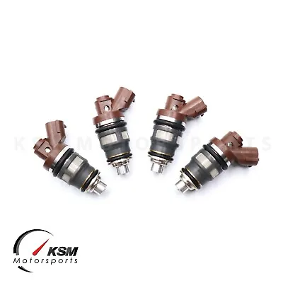 4 Fit DENSO 800cc FUEL INJECTORS FOR TOYOTA SW20 3S-GTE EJ20 BG5 BD5 SIDE FEED • $175.50