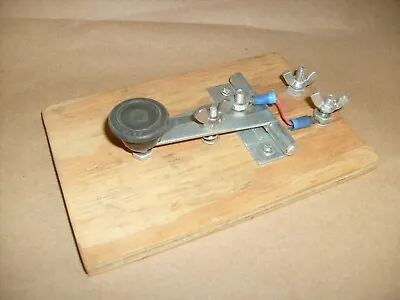 Vintage Morse Code Key Home Brew Door Hinge Unit From Crystal Radio Builder  !! • $52.50