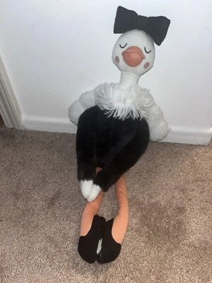 $9.95 • Buy Pillowfort Ballerina Ostrich Pillow Stuffed Animal Plush Hook & Loop Hands/Feet