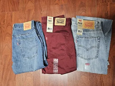 Levi’s 511 Slim 505 Regular Fit Straight Leg  Jeans 30x30 Lot 3 • $90