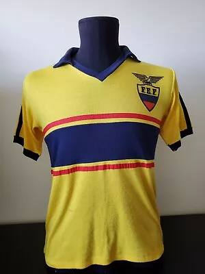 Ecuador 1980s Match Worn Football Jersey Shirt - Very Rare Soccer Camiseta • $825