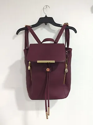 Wink Kangaroo Backpack Handbag Purse Burgundy Drawstring Back To School  • $24.98