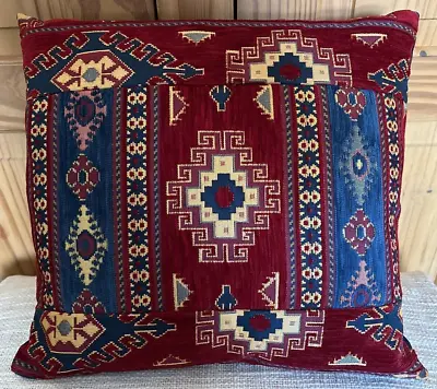 Blue  & Red Kilim & Patchwork Cushion Cover New Handmade • £11.49