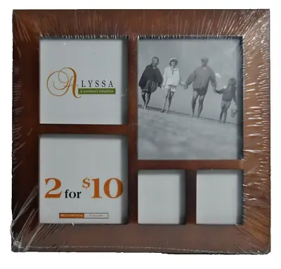 Family Wooden Photo Frame Multi Slot Pictures Tabletop Memories Display • $16