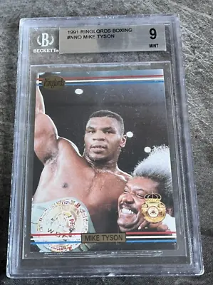 1991 Ringlords Mike Tyson (No Sample Stamp) BGS 9 MINT -  2 Sub 9.5s 2-9.0s • $399.99