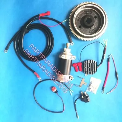 ELECTRIC START KIT Fit Yamaha Outboard F15LMHA 6AGK 15hp 4 Stroke Starter Motor • $299