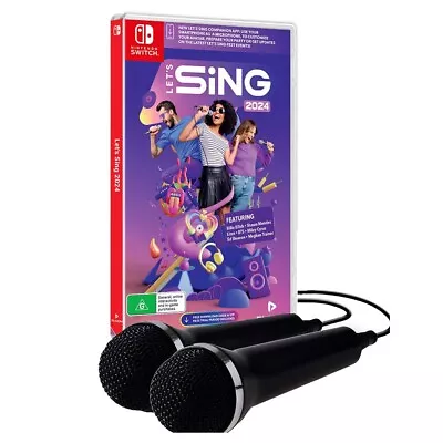 Let's Sing 2024 - 2 Microphone Bundle - Nintendo Switch • $68