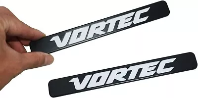 2Pc Vortec Emblems 3D Hood Badge Replacement Nameplate Logo Sticker (Black White • $12.99