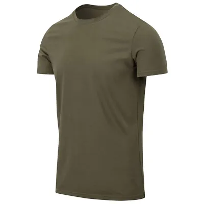 Helikon Tactical Slim Fit Short-Sleeve Cotton T-Shirt Army Military S-2XL • £13.95