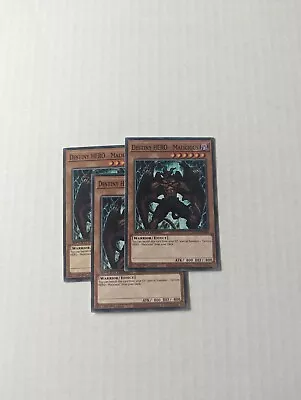 3X YuGiOh DESTINY HERO - MALICIOUS SGX1-ENB08 COMMON PLAYSET NM 1ST EDITION • $4.99