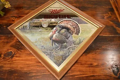 1996 Turkey  Showtime  Miller High Life Beer Mirror Sign Scott Zoellick • $130