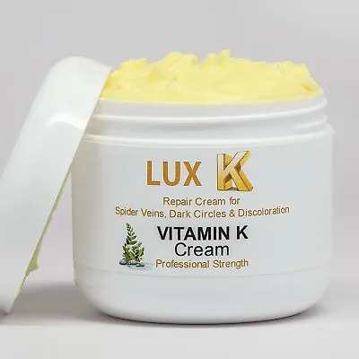  Lux Vitamin K Cream - Eliminate Spider Varicose Veins Scars Rosacea Capillaries • $28.89