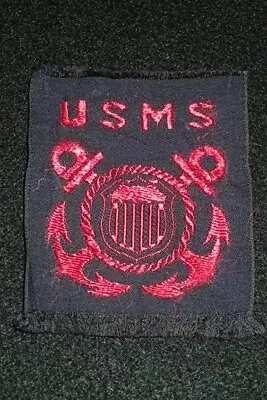 WW2 USMS Maritime Service Merchant Marine Patch Blue Good Original War-Time Rare • $34.97