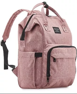 Baby Changing Bags/Nappy Changing Bags Changing Bag Backpack Pink Brand New • £23.99