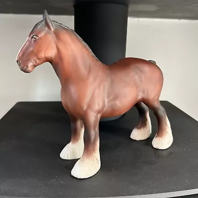 £48 • Buy Beswick Shire Horse Matt Bay Brown. Vgc
