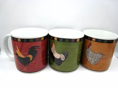 Brandon House Chicken Mug Warren Kimble Country Quartet Folk Art Sakura Set(3) • $10