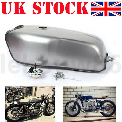 Universal Cafe Racer Fuel Tank Petrol Tank 9L/2.4 Gallon For Honda Yamaha BMW • £82.99