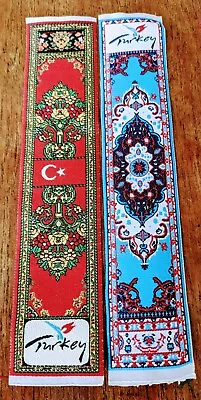 £3.99 • Buy 🇹🇷 Turkey Silk Woven Bookmark Bundle VGC!!!! C14