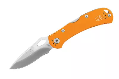 Buck 722 SpitFire Folding Knife 3.25  Satin Drop Point Blade Orange Anodized... • $109.95