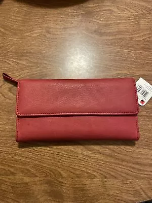 Mundi SOFT SUPPLE LEATHER Checkbook Organizer Wallet • $5