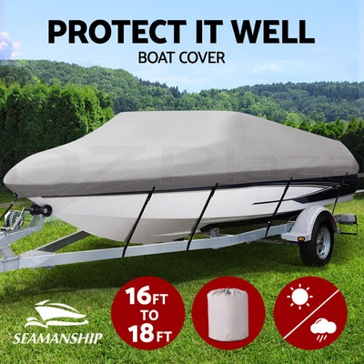 $84.06 • Buy Seamanship 16-18.5ft Boat Cover Trailerable Marine 600D Heavy Duty