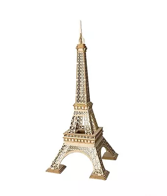 Rolife Eiffel Tower Model 3D Wooden Puzzle TG501 • £12