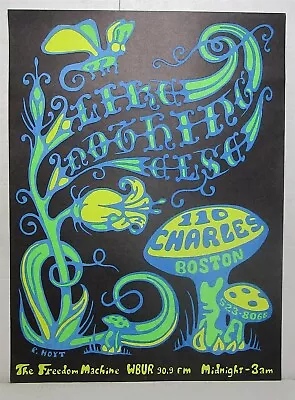 1960s WBUR Radio Boston Freedom Machine Psychedelic Mushrooms Black-light Poster • $24.95