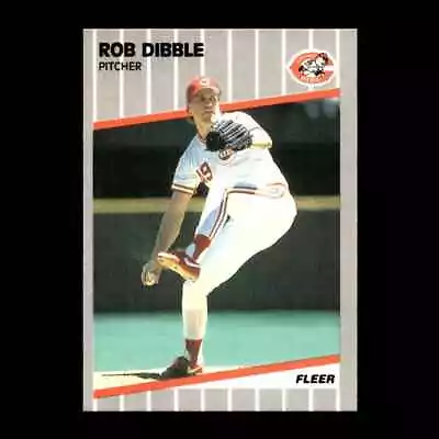 Rob Dibble 1989 Fleer Rookie Cincinnati Reds #160 R322D 60 • $1.59